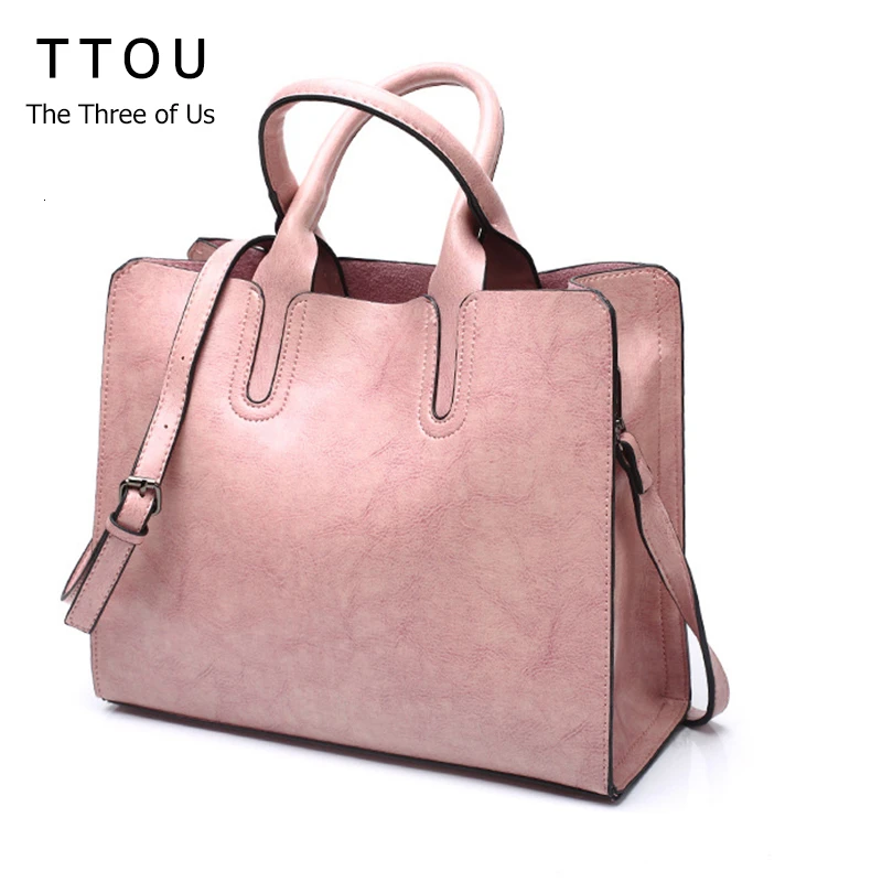 Винтажная однотонная женская сумка тоут роскошные сумки мессенджеры из