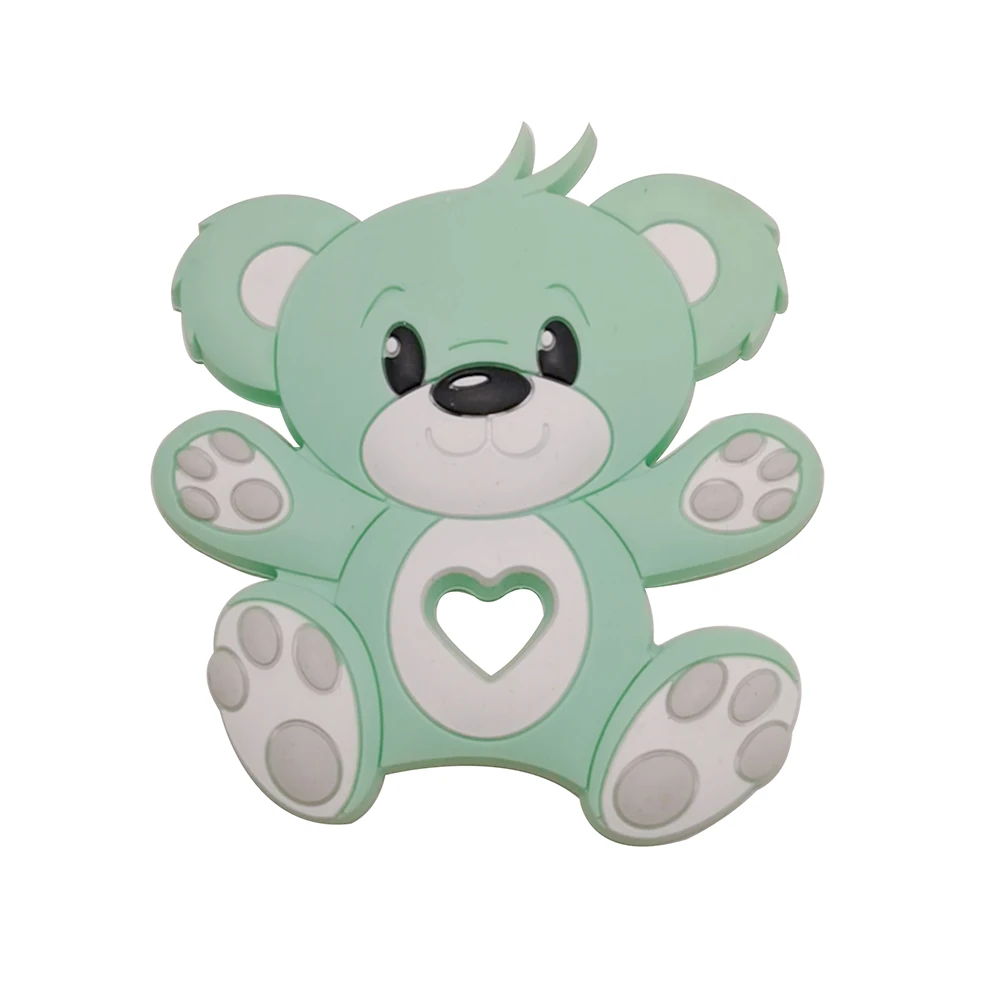 

10pcs Silicone Teething Toys Cute Animal Teether Pacifier Ornament BPA Free Silicone Molar Products Newborn Teether Accessories