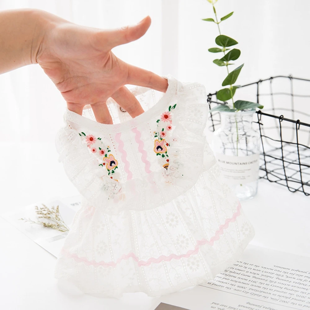 Платье принцессы с рисунком маленькой маргаритки одежда для собак пальто собаки