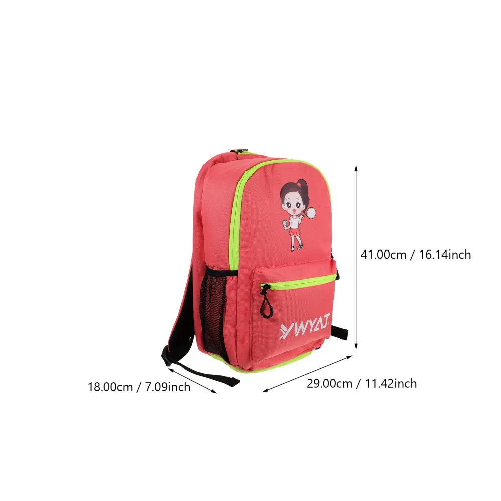 

1pc Waterproof Tennis Bag Children Tennis Backpack with Shoe Compartment