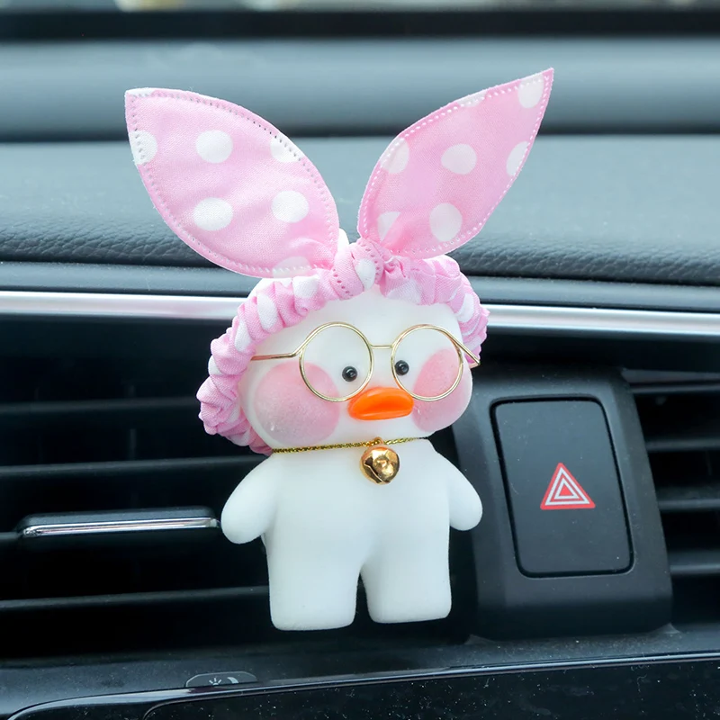 8 см Kawaii LaLafanfan кафе утка игрушка мультфильм милый утка автомобиль Декор животных Куклы Игрушки для девочек подарок на день рождения для детей