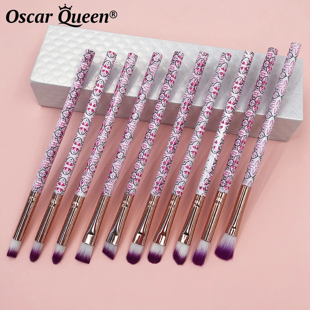 10 шт глаз кисти для макияжа Набор инструментов Профессиональные Тени век