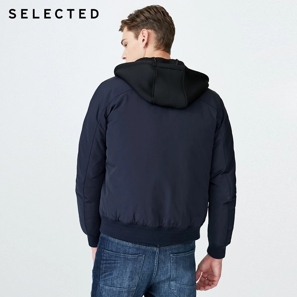 Мужской зимний пуховик с капюшоном SELECTED S | 419412507 Мужская одежда