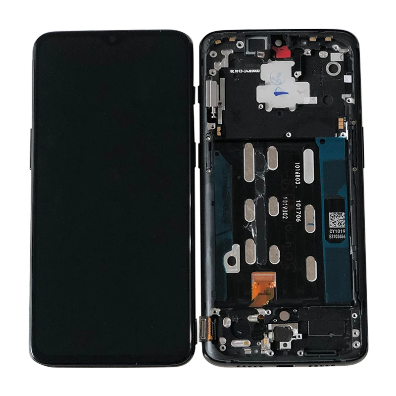 M& Sen для 6,4" OnePlus 6T One Plus 6T Super Amoled ЖК-дисплей с рамкой+ сенсорная панель дигитайзер для с рамкой