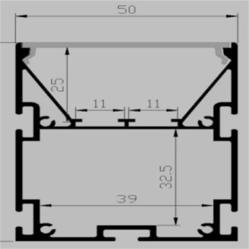 

Free Shipping High Quality Square Aluminum LED Profile/LED Strip Aluminum Channel 1.2m/pcs 15pcs/lot