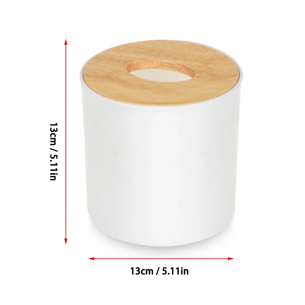 

Tissue Box Wooden Removable Roll Paper Home Car Container Napkin Holder