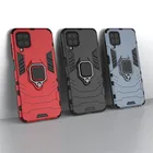 Чехол для Samsung M12, чехол для Samsung Galaxy M12, противоударный чехол-бампер с магнитным кольцом и подставкой, чехол для Samsung M12