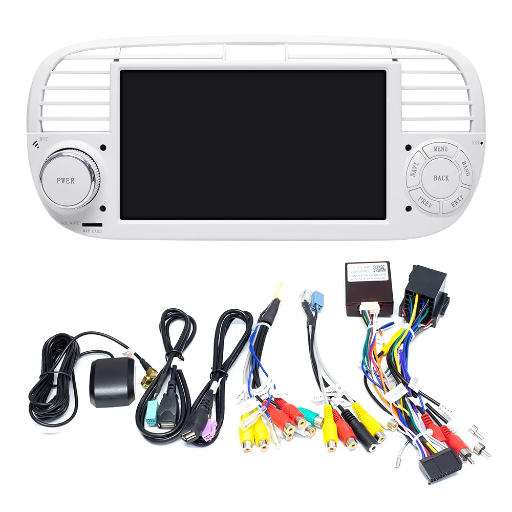 

IPS DSP 4GB 64GB 1 Din Android 10 .0 Car DVD Player For FIAT 500 Multimedia Radio GPS Navigation Stereo Audio Head unit 8 Core