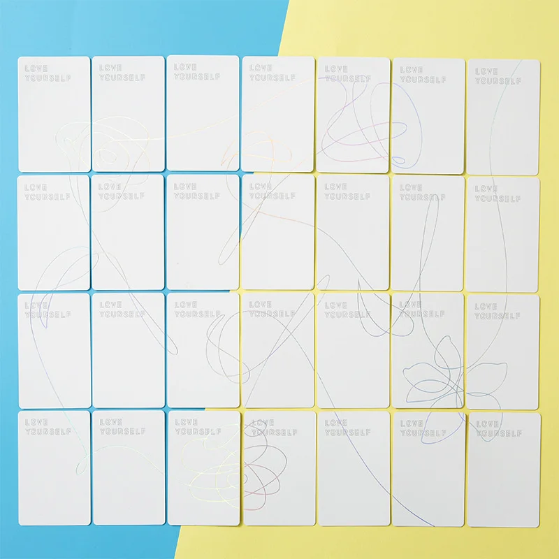 Bangtan Boys Kpop ЛОМО карта новый альбом Love Yourself Photocard самодельные бумажные открытки