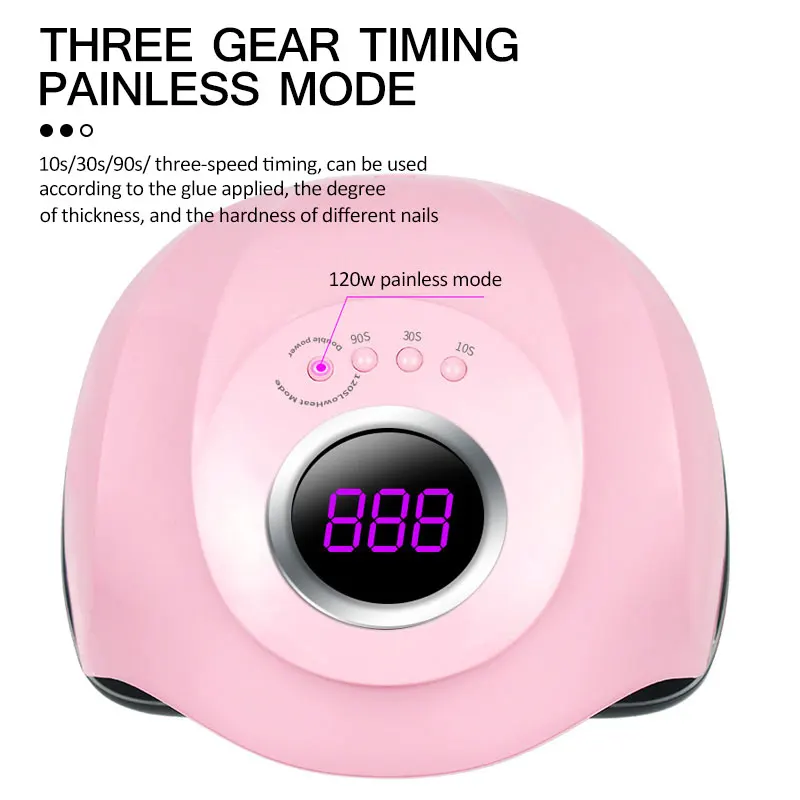 Мощная УФ-лампа для сушки ногтей SUN M3 Сушилка 45 светодиодов быстросохнущая