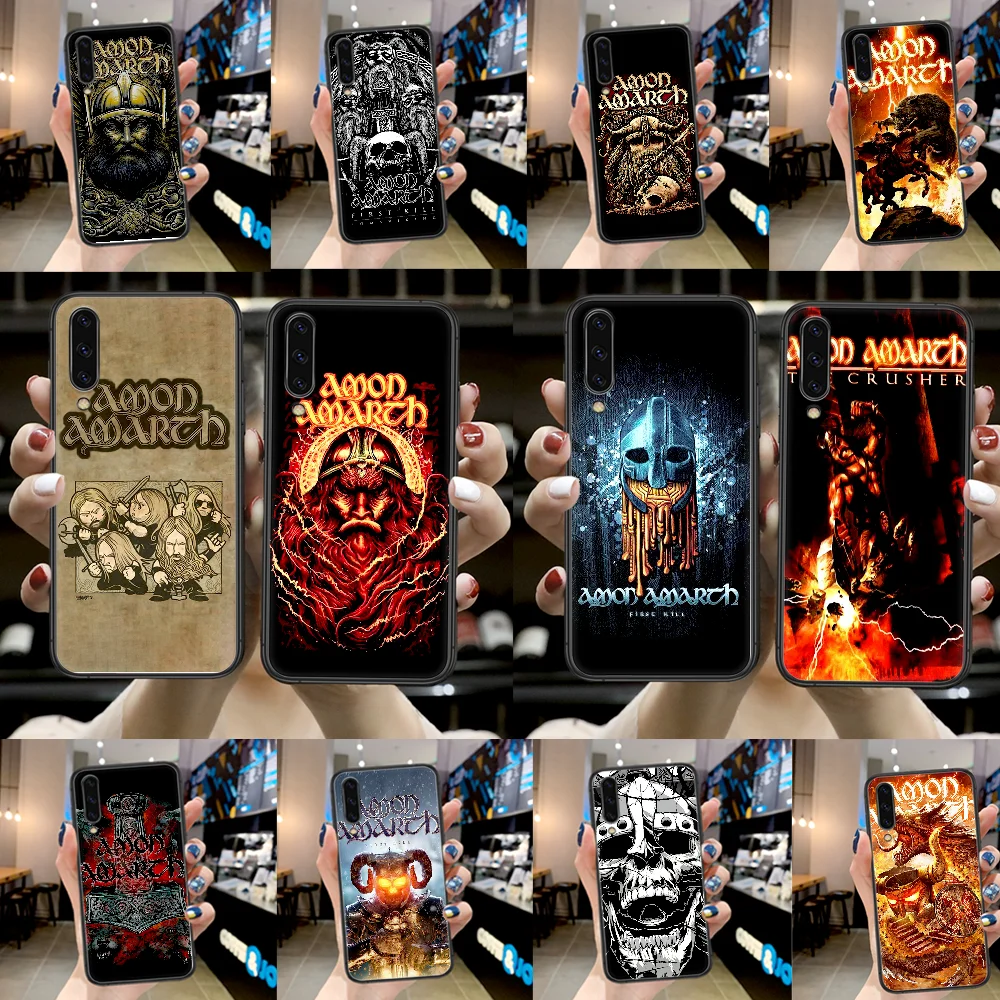 

Amon Band Amarth Metal Phone Case For Samsung Galaxy A 3 5 7 8 10 20 20E 21S 30 30S 40 50 51 70 71 black Etui Soft Prime 3D