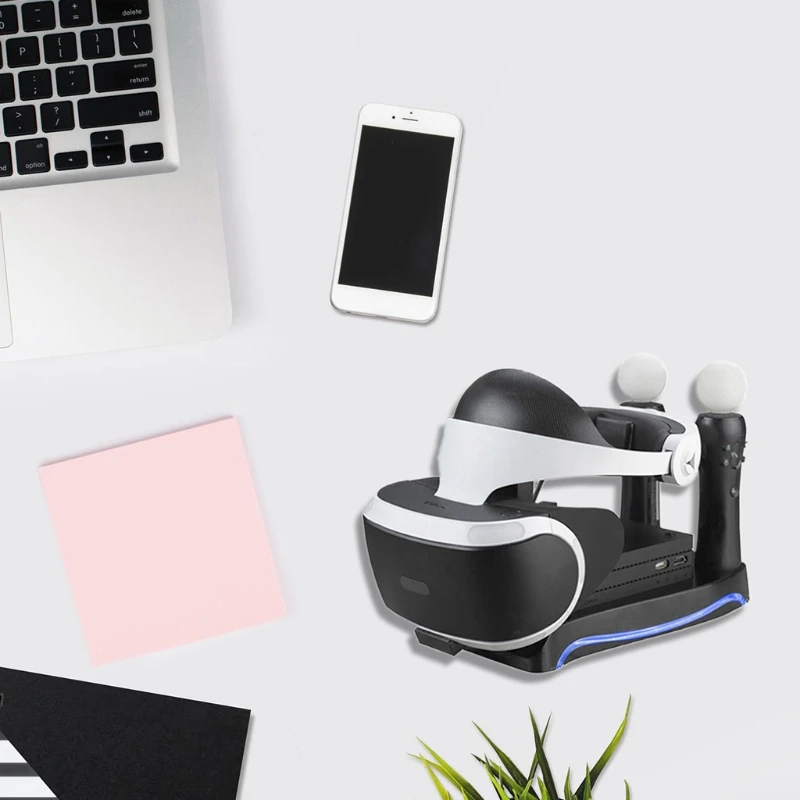 P82F 4 в 1 PS VR 2-го поколения вертикальная подставка PS4 очки коннектор набор для