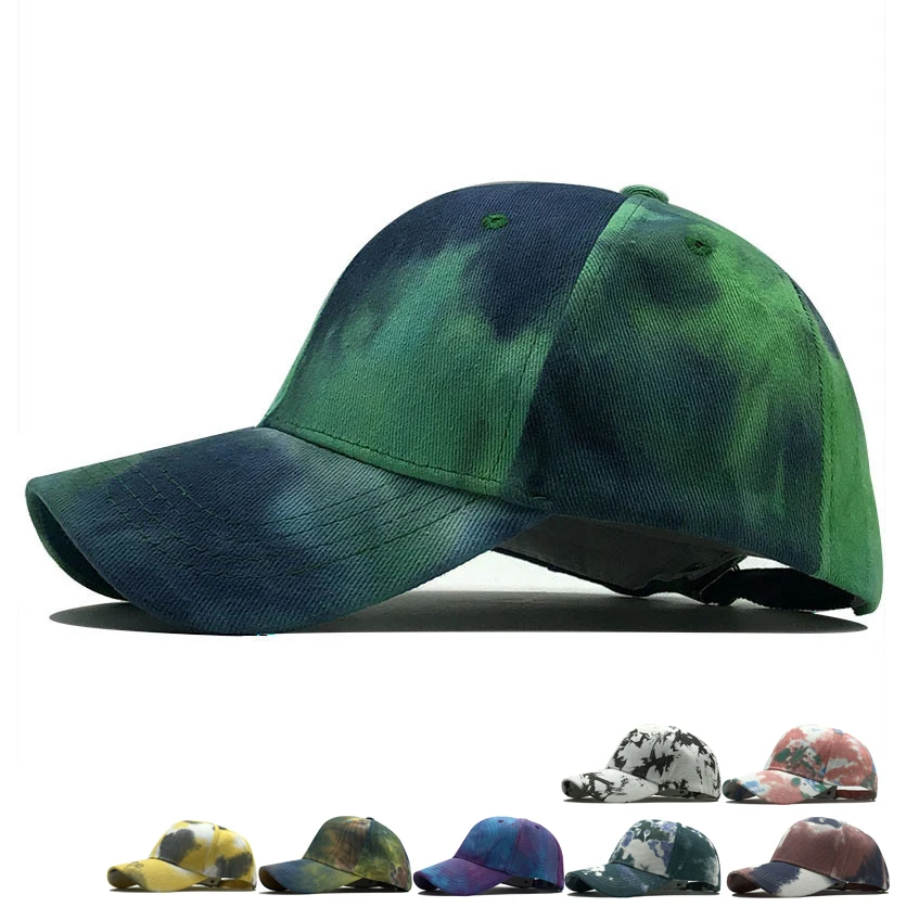 

2021 New Tie Dyed Baseball Cap Men's And Women's Fashion Hip Hop Snapback Canada f1 Gorro Hombre Golf Trucker Hats