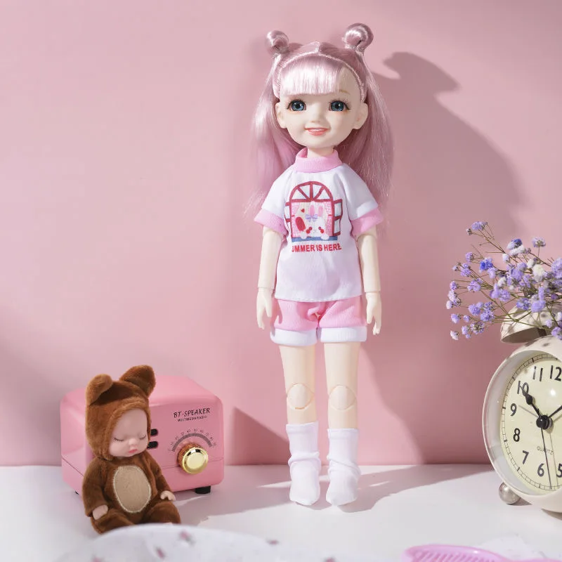 Шарнирная кукла 1/6 30 см полный комплект с модной одеждой и мягким париком милая