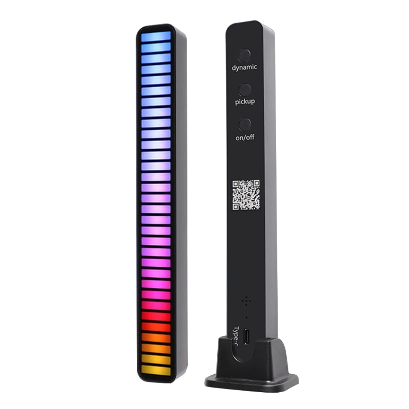 85WD LED Car Atmosphere Light Charging Voice Control Decoration Accessories with Multi Mode Display for Desktop Home | Компьютеры и