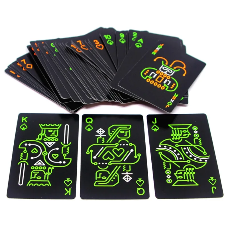 

Fluorescent Black Night Game Card Game Bright Night Game Card Game Special Poker Equipments