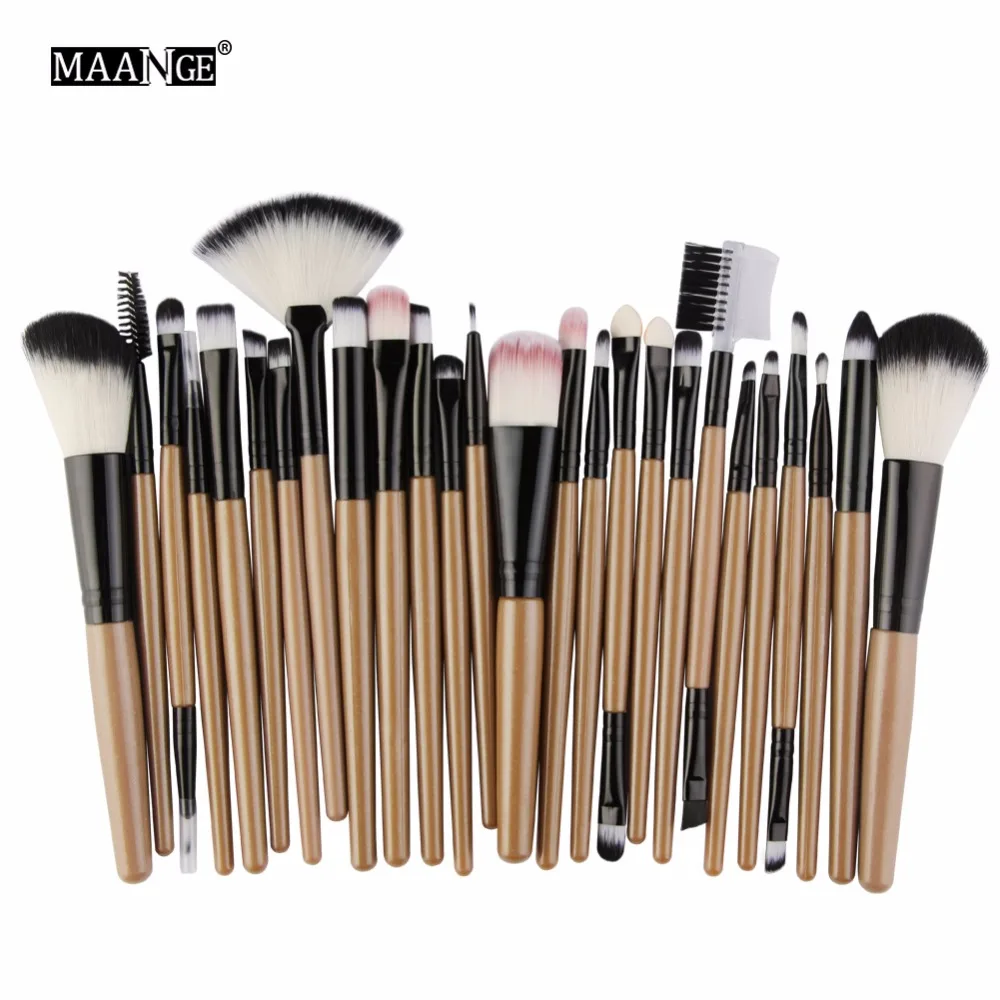 

MAANGE Pro Makeup Brushes Beauty Tool Set Face Foundation Blending Blush EyeShadow Brow Lash Fan Lip MakeUp Concealer Brush Kit