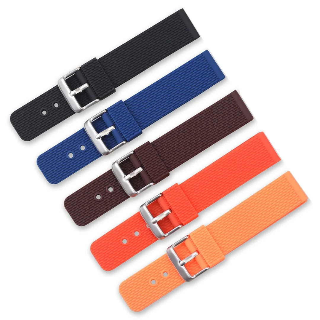 

Fashion Universal Silicone Watchbands Flexible Durable Sport Wirst Watch Strap Adjustable Replacement Watch Strap 18/20/22/24mm