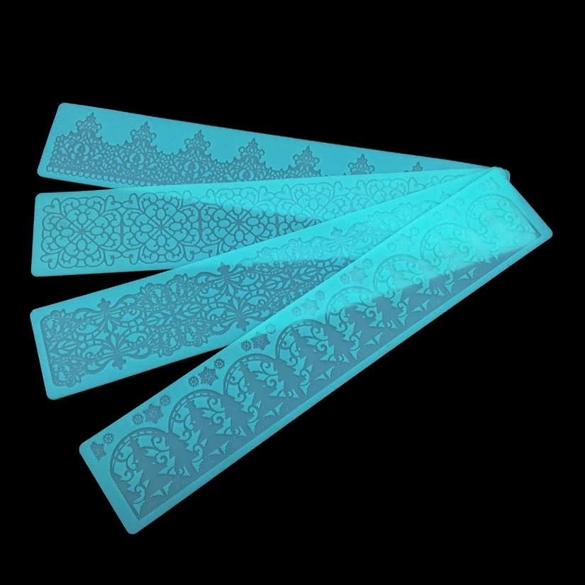 Силиконовая кружевная инструменты для украшения тортов из мастики форма выпечки