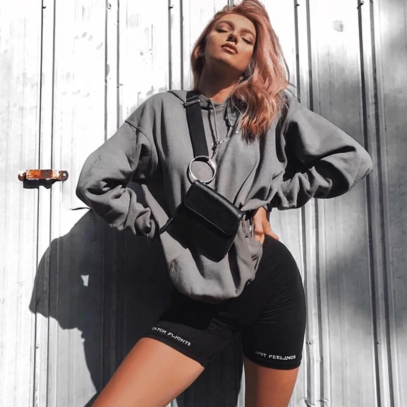 

High Waist 2019 Fashionshorts women sexy biker shorts fitness korean casual sexy short cotton black Athleisure Cycling Shorts