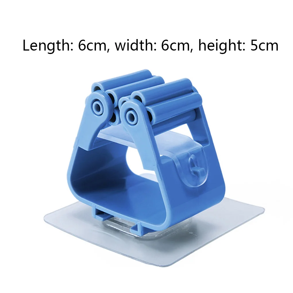 

Self Adhesive Reusable No Drilling Mop Holder Wall Mounted Broom Storage Rack Free Punch Bathroom Mop Hanger