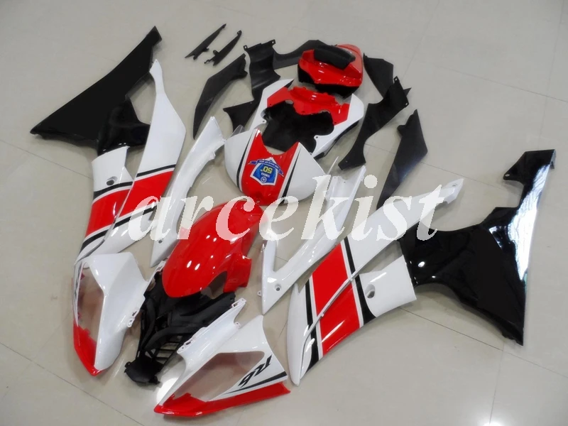 

4 подарка, новый комплект обтекателей из АБС-пластика, подходит для Yamaha YZF-R6 08 - 16 R6 2008 2009 2010 2011 2012 2013 2014 2015 Красный Белый Черный