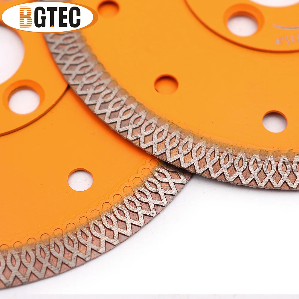 BGTEC алмазная пила 2 шт. диаметр 5 дюймов/125 мм горячая прессованная сетка турбо