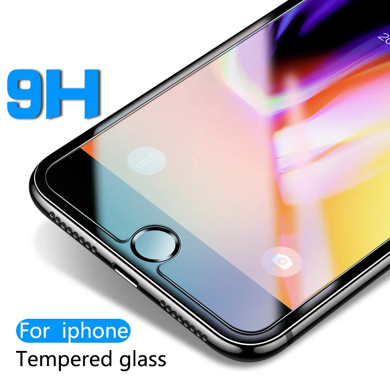 Закаленное стекло для iphone 7 plus 4 4S 5 5S se 6 6s плюс 8 x screen Protector защитное на айфон
