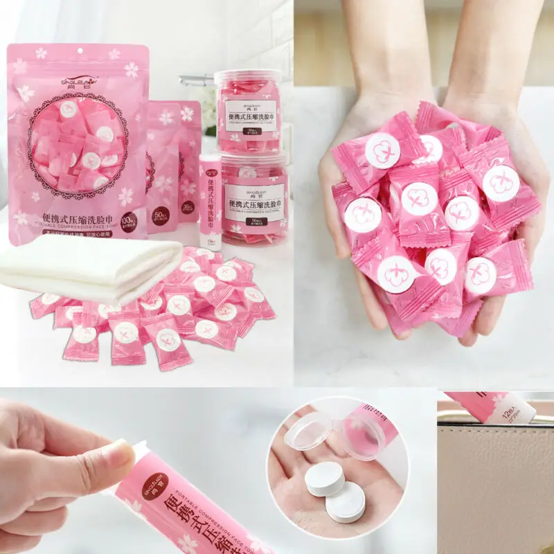 100 шт. нетканый материал одноразовое сжатое принадлежности для ванной комнаты с