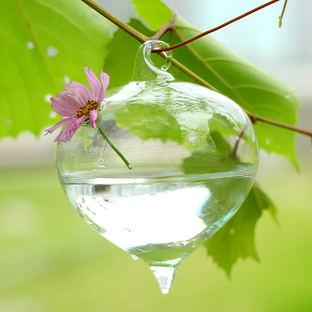 Новая прозрачная Гидропоника висящая в виде репчатого лука стеклянная ваза