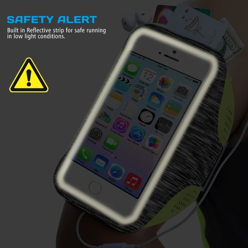Sport Armband Case for Smartphone Fashion Holder Fitness Cell Phone Handbags Sling Running Gym Arm Band Belt