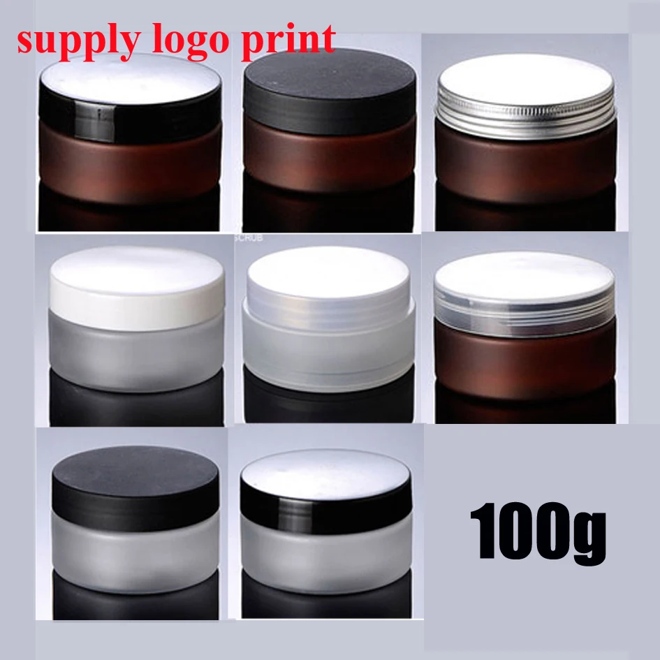 Бесплатная доставка 50 шт./лот 100 г/мл пустая пластиковая Косметическая ПЭТ