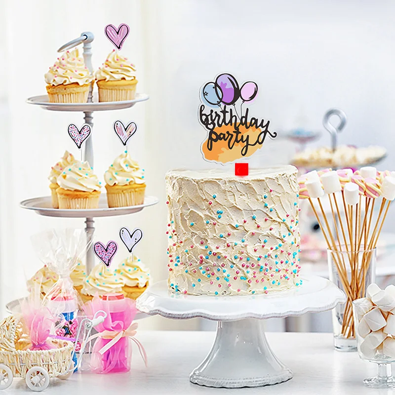 Украшения для торта акриловые 6 шт./лот