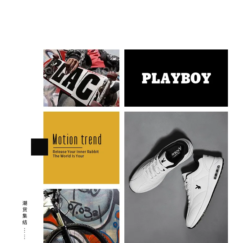 PLAYBOY/Новинка; Высококачественная брендовая мужская повседневная обувь; горячая распродажа; сезон весна-осень; повседневная мужская обувь из дышащего материала; модная повседневная мужская обувь