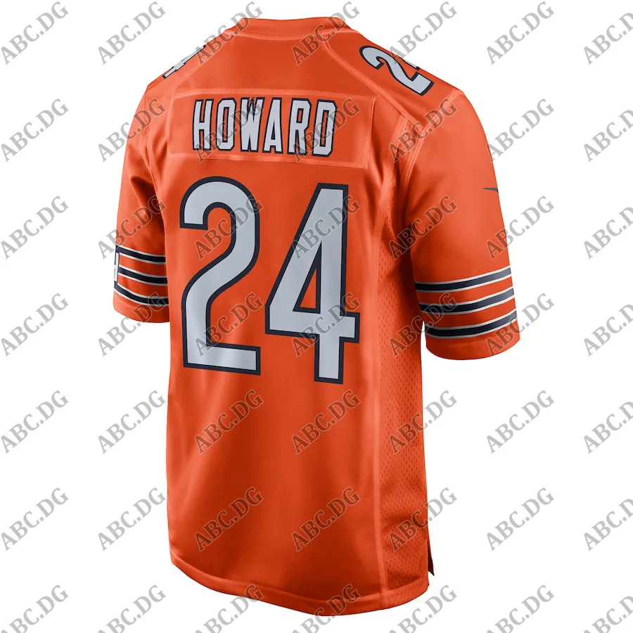 Футболка игровая Чикаго Ховард Апельсин 4XL 5XL 6XL|Униформа для черлидинга| |