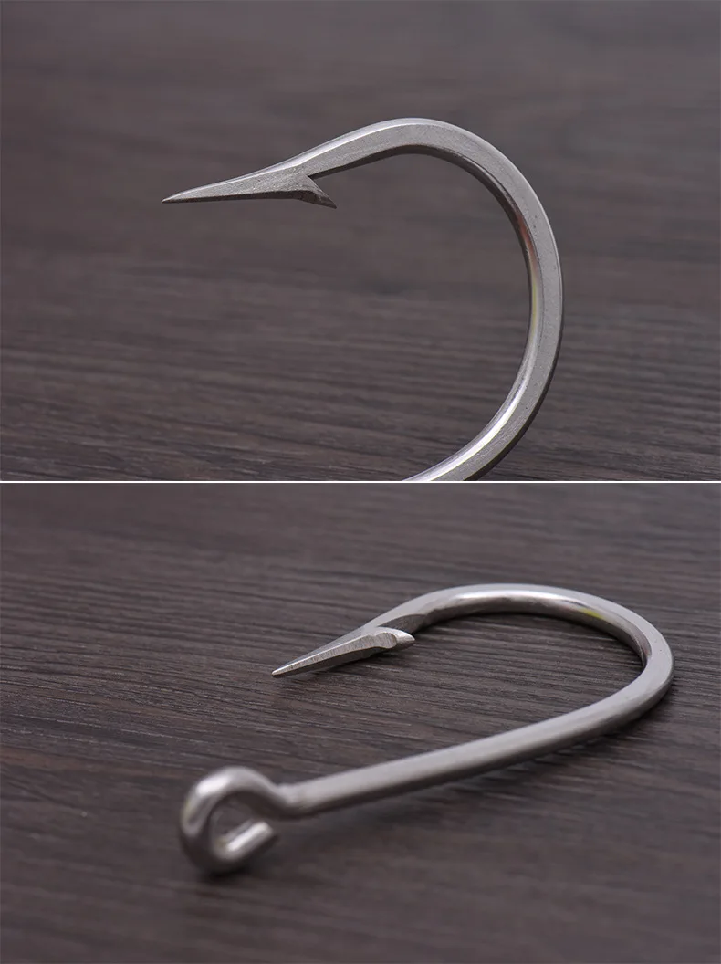 2 шт./лот большой толстый рыболовный крючок из нержавеющей стали для акулы