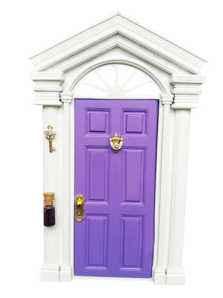 1/12 Dollhouse Miniature Color Door Triangular Roof 4colors |