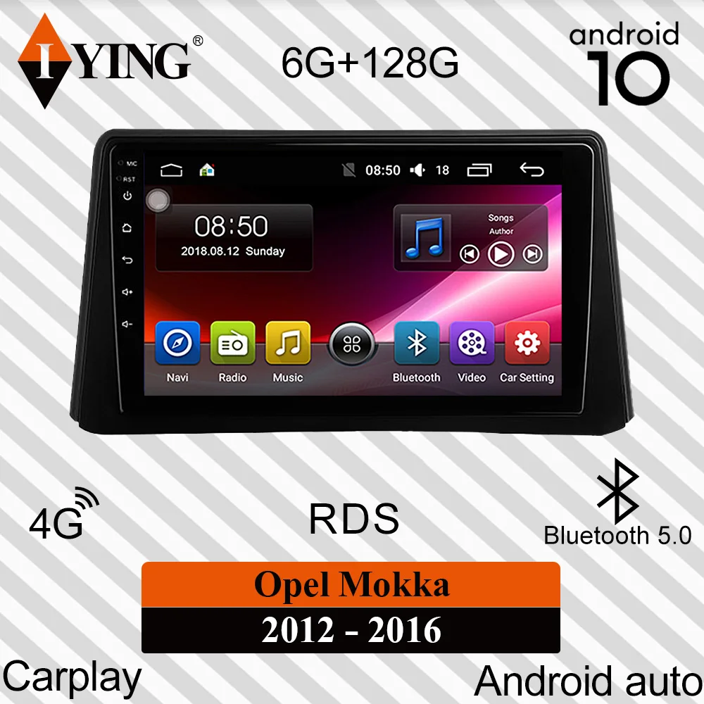Автомагнитола IYING для Opel Mokka 1 2012-2016 мультимедийный видеоплеер навигатор GPS Android 10