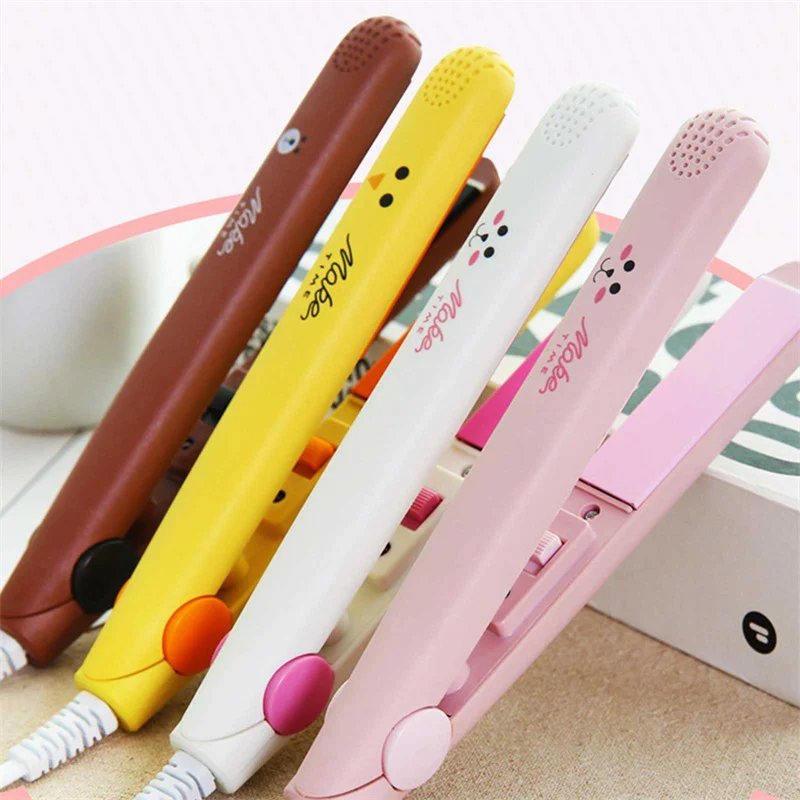 

Electric Splint Flat Iron Ceramic Hair straightener Hair Curler Wet and dry Travel