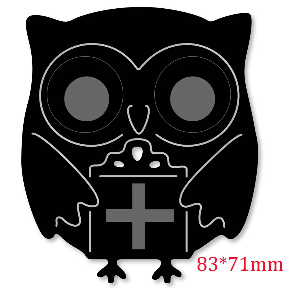 Сова рамка Швейные металлические режущие штампы трафарет для изготовления карт