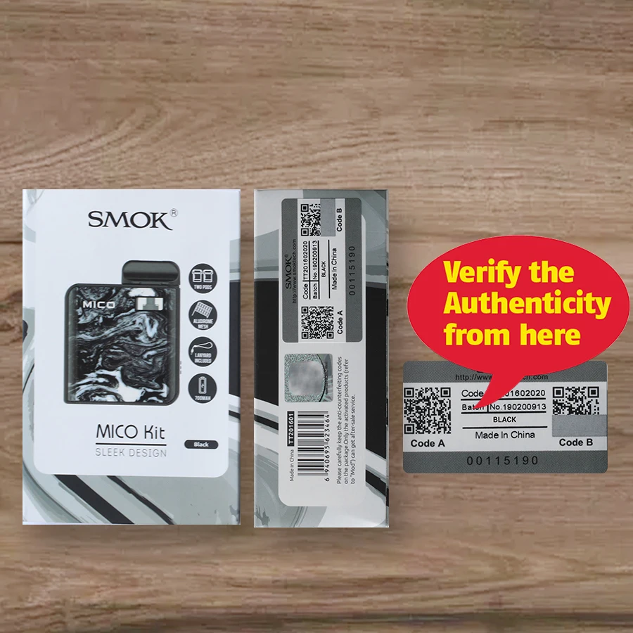 Электронная сигарета SMOK Mico Pod System Kit BOX Mod 700 мАч аккумулятор 1 7 мл электронная Pen для