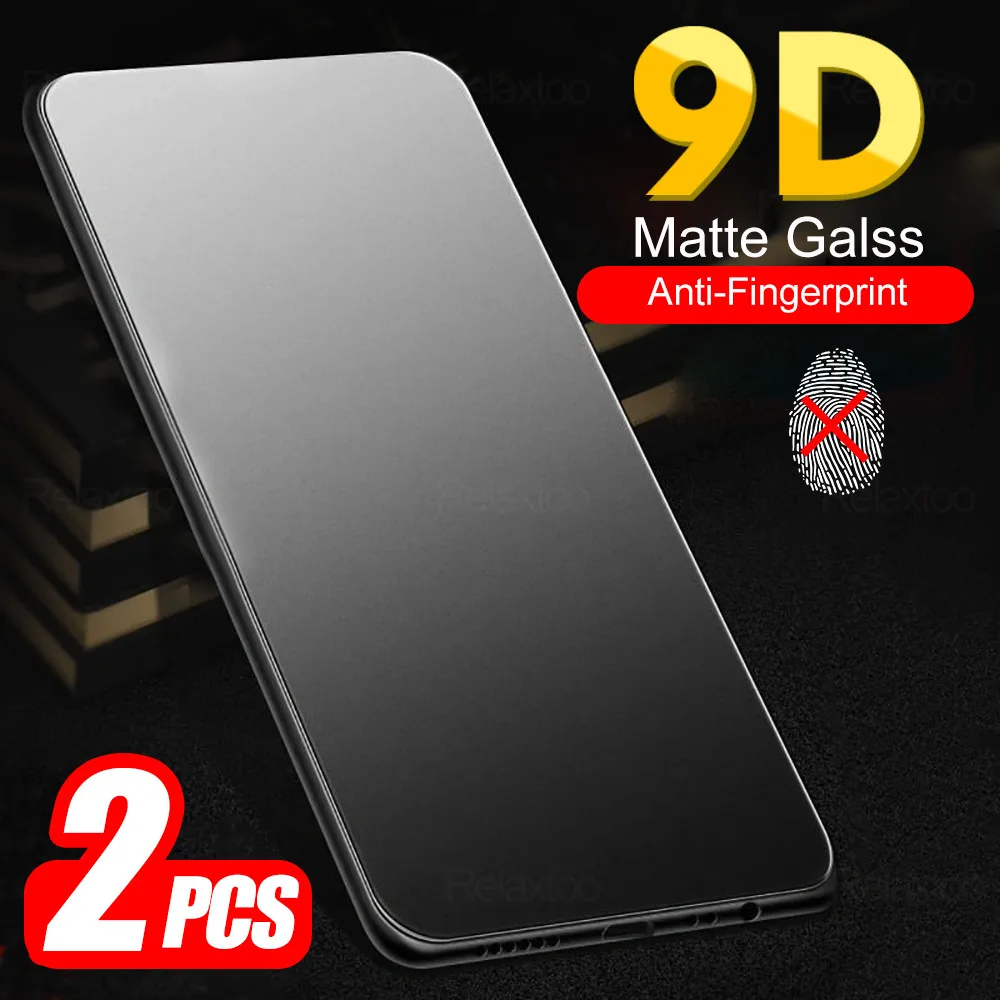 

For Xiaomi Redmi Note 10 Pro Glass 9D 2pcs Matte Protective Glass Redme Note10 4G Not 10s 10Pro Screen Protector Frosted 9H Film
