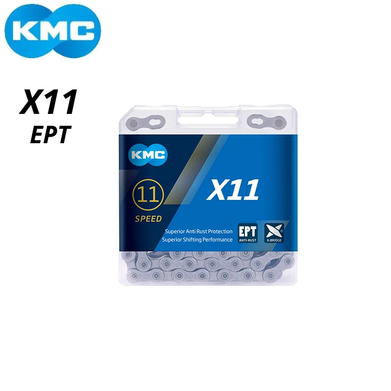 KMC X11.93 X11 EPT EL велосипедная цепь 118L 11 для скоростного велосипеда с оригинальной
