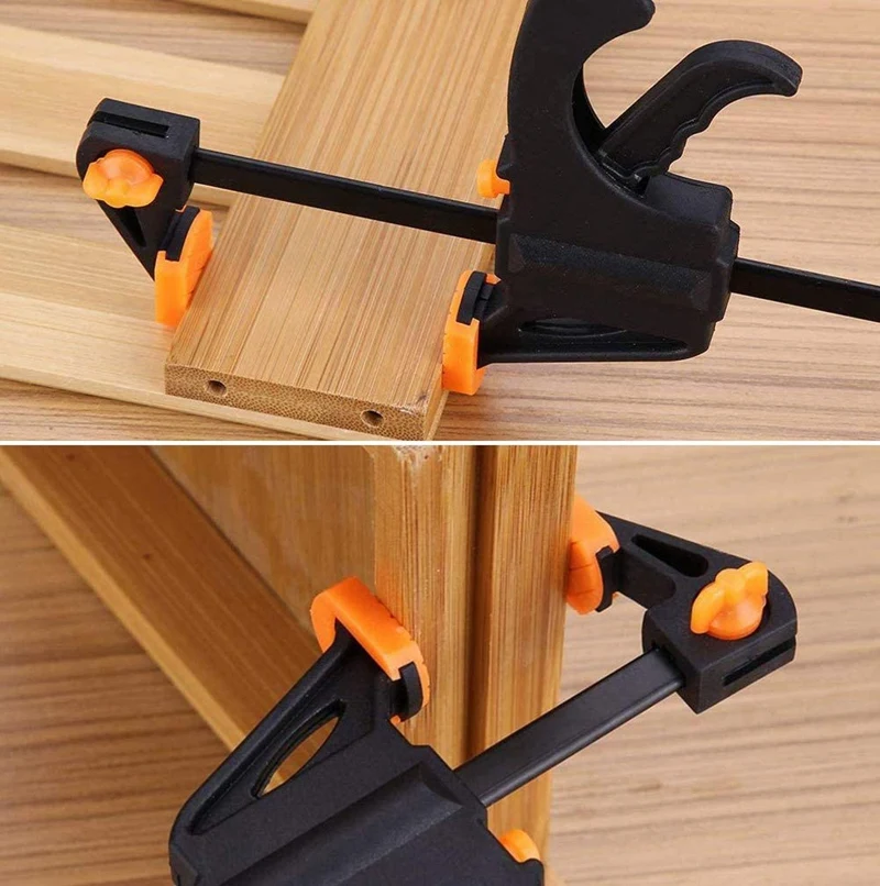 

4Pcs Quick-Grip Bar Clamps Woodworking F Clamp Clip Hard Grip Quick Ratchet Release DIY Carpentry Hand Vise Tool
