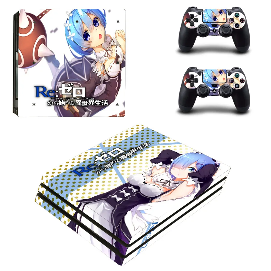 Re: жизнь в другом мире от нуля стильная наклейка для консоли PS4 Pro PlayStation 4 и