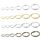 100 шт.лот двойные петли 4 5 6 7 8 10 12 мм открытые переходные кольца, открытое раздельное кольцо для изготовления ювелирных изделий своими руками, аксессуары для бижутерии