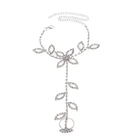 Браслет на ногу для пляжа, свадьбы, сандалии, цепочка для ног с кристаллами, кольцо на ногу Стразы