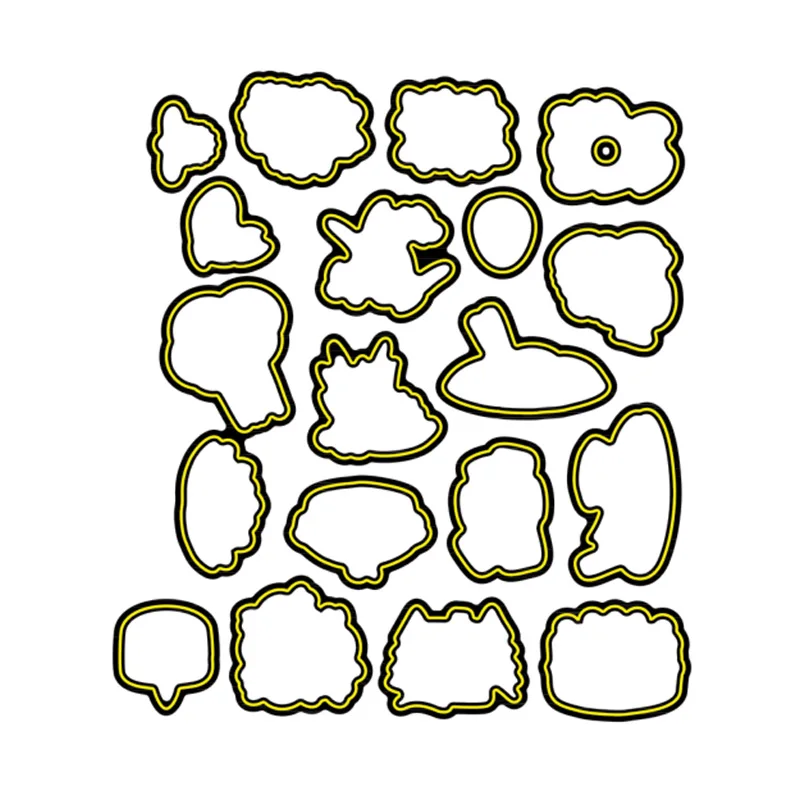 Четкий набор штампов и координационных для подарков клевера суккулентов