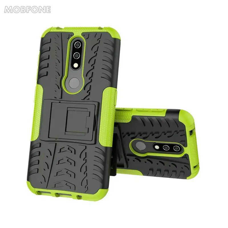 For Nokia 3.1 5.1 6.1 7.1 PLUS Case TPU + PC Shock-Proof Rugged Armor 1 2 3 5 6 8 2.1 360 Kickstand Cover |