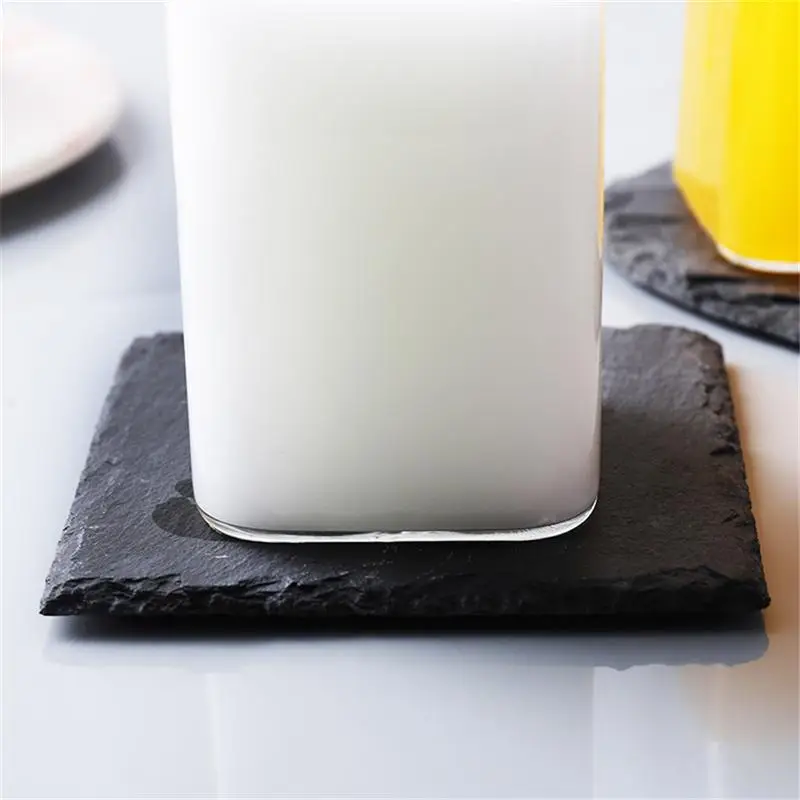 4 шт. подставки для напитков из натурального шифера подставка чаши изоляционные